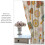 Retro Mushroom Curtains Boho Daisy Pattern 63" W x 63" L 4