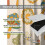 Retro Mushroom Curtains Boho Daisy Pattern 63" W x 63" L 6