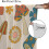 Retro Mushroom Curtains Boho Daisy Pattern 63" W x 63" L 7