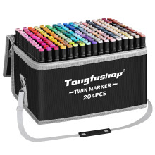 Tongfushop 204 Colored Marker Set, Colouring Pens