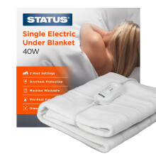 Status Single Electric Blanket | 40W 3 Heat
