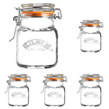 Kilner Clip Top Square Glass Spice Jar - 70 ml,