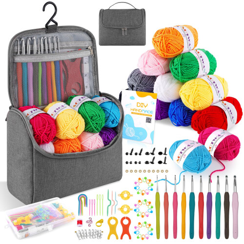AOTWAN Crochet Kits for Beginners Adults Crochet