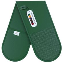 Green Oven Gloves Double by Laffair - Green
