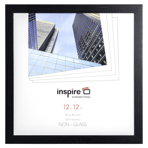 Hampton Frames Square Picture Frame 30x30cm Black