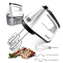 SHARDOR Hand Mixer Electric Whisk AntiSplash Hand Whisk 6 Speeds with Turbo