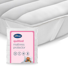 Silentnight Quilted Mattress Protector – Premium Luxury Soft Cosy Mattress Cover
