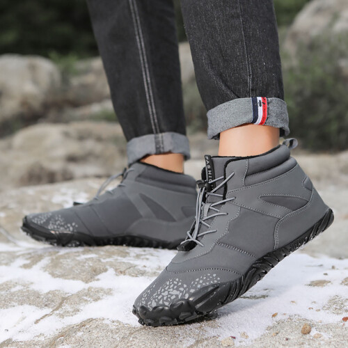Women's Waterproof Insulated Snow Boots Grey Size 9.5 1