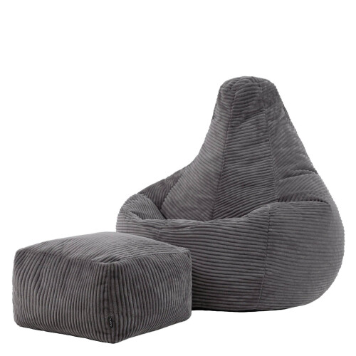 icon Dalton Cord Bean Bag Chair with Footstool,