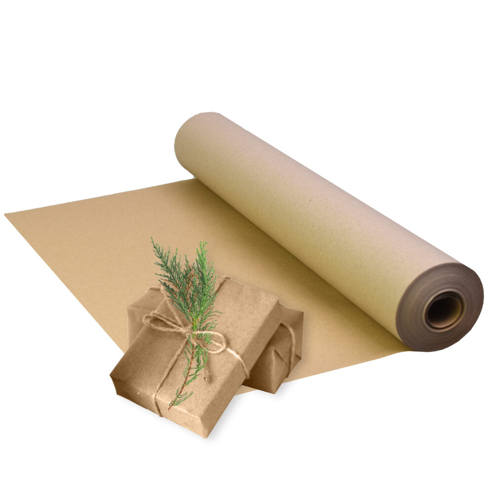 Photos - Office Paper Triplast Brown ECO Kraft Paper  - Eco-Conscious & Recyclable - Multipurpose Wrapping Paper Roll with a Premium(500mm x 50m)