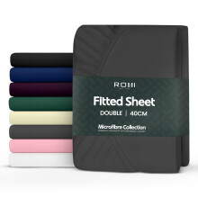 Rohi Double Bed Fitted Sheet 100% Microfibre –