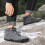 Women's Waterproof Insulated Snow Boots Grey Size 9.5 8