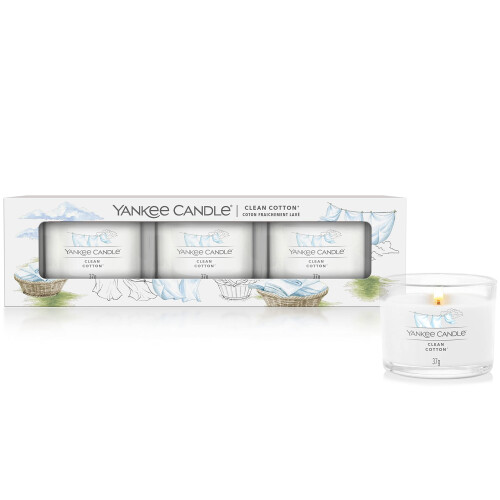 Yankee Candle Yankee Candle Scented Candles Set, Clean Cotton