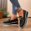 Γυναικεία σουέτ slip-on φλατ παπούτσια με στρογγυλή μύτη και χαμηλό τακούνι 5
