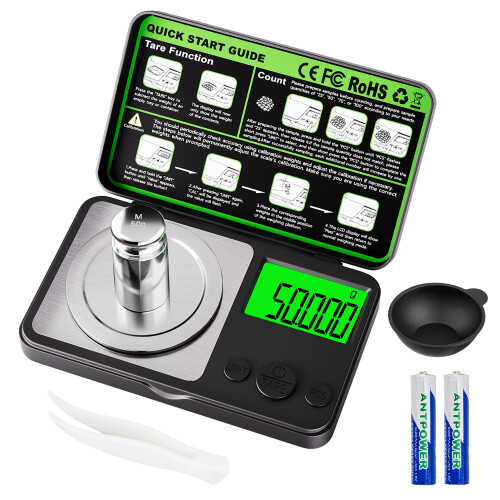 Wigearss 0.001g/50g Digital Milligram Scale, Mini
