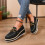 Γυναικεία σουέτ slip-on φλατ παπούτσια με στρογγυλή μύτη και χαμηλό τακούνι 6