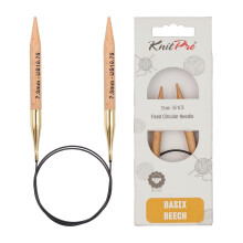 KnitPro Basix Beech Fixed Circular Needles 16"