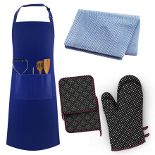 LEFUNDA Cooking Apron Waterproof Apron with 3