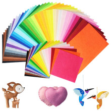 60pcs Felt Fabric Sheets -Textile Fabrics DIY