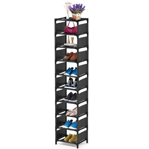 esonstyle 10 Tier Shoe Rack for 10 Pairs Space