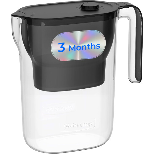 Waterdrop Water Filter Jug, NSF 2.5L Water Filter