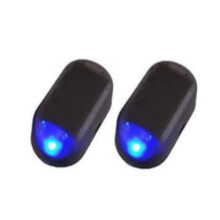 Solar Car Dummy Alarm Lights Set 2 Red Blue LED