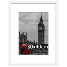 Tinkeps 30x40 White Picture Frame Engineered Wood and Plexiglass 30x40 Fra