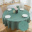 SPRICA Round Jacquard Tablecloth Water Resistance 1