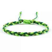 Waxed String Bracelet Braided Thread Bangles Handmade Waterproof Knot Bracelets-Mixed 7