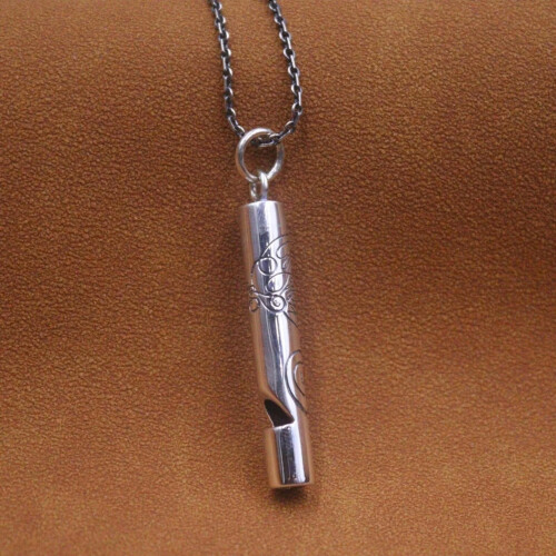 Μενταγιόν σφυρίχτρας Φοίνικας από ασήμι 925 για άνδρες και γυναίκες με γούρι