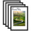 4Pack A4 Frame, Wooden A4 Picture Frames, with A5 Mount Photo Frames 1