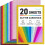VGOODALL A4 Glitter Craft Paper, 20 Sheets 10 1
