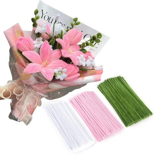 300 PCS Thick Pipe Cleaners Craft Supplies