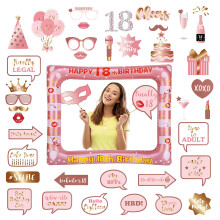 18th Birthday Decorations Girls Boys,Rose Gold