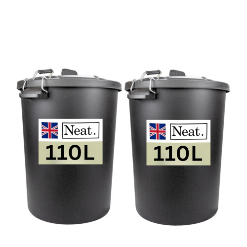 NeatPlastics Dustbin 110 L, Large Dustbin for