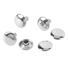 Double Cap Rivet Kit 10x8mm Stainless Steel for Leather & Fabric DIY Projects