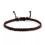 Waxed String Bracelet Braided Thread Bangles Handmade Waterproof Knot Bracelets-Coffee 1