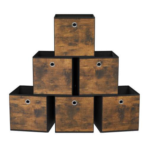 Songmics SONGMICS Storage Cubes, Set of 6 Storage Bins