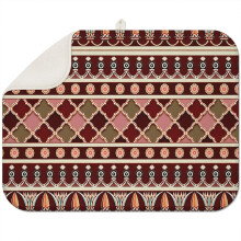 Boho style kitchen drying mat 18x24 Inch with absorbent microfiber, washable and foldable, great for coffee stations and homes