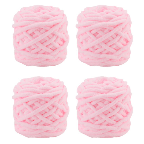Knitting Wool Yarn 4 x 100g Multi-Colored Soft