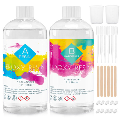 Funxim Crystal Clear Epoxy Resin Kit 1L - Self