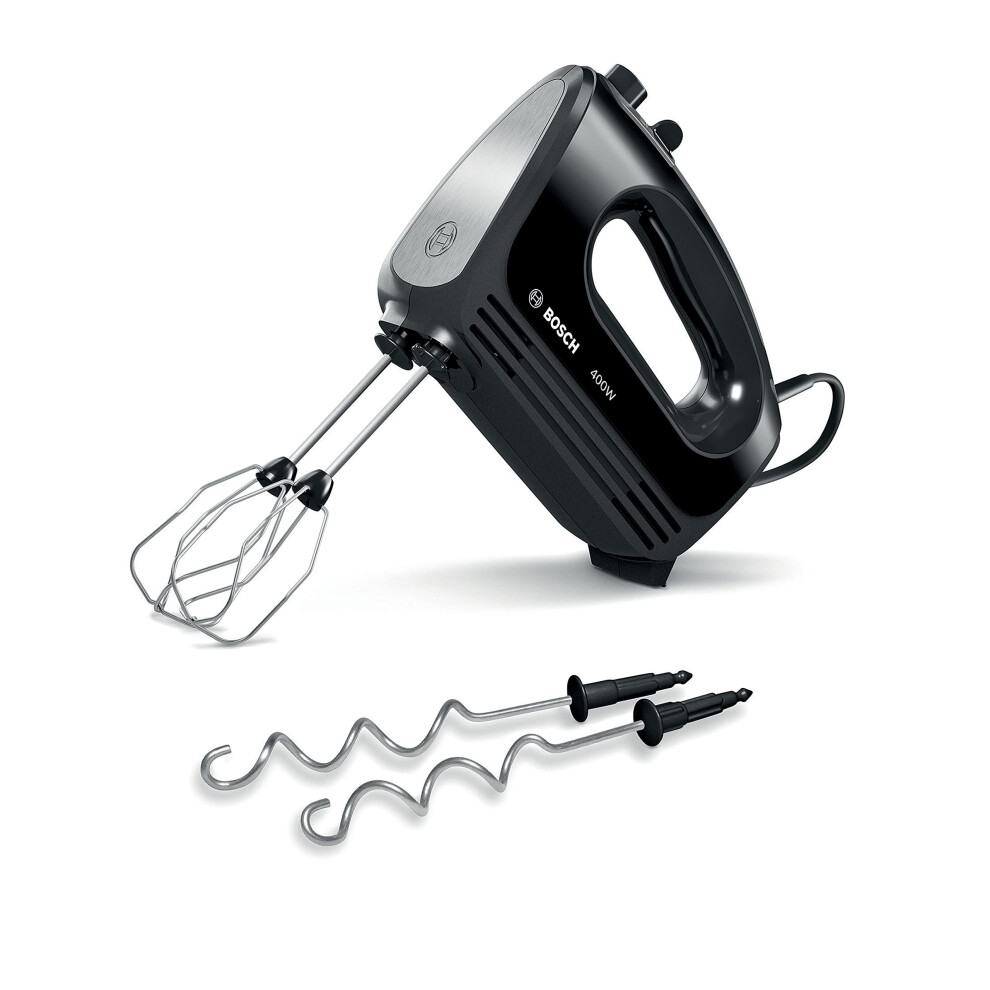 Bosch Clevermixx Mfq2420bgb Hand Mixer, 400 W - Black & Stainless Steel