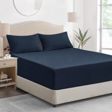 Tifschlaf King Size Fitted Sheet Deep - Navy Blue