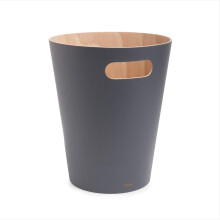 Umbra Woodrow 2-Gallon Modern Wooden Trash Can