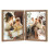 Double Photo Frame 4x6 Hinged Folding Wood 1