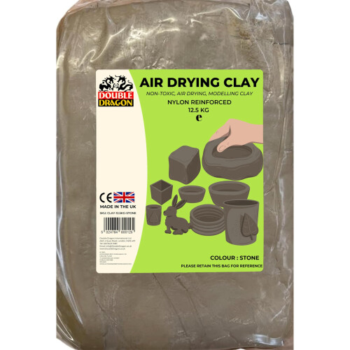 Double Dragon Double Dragon Air Drying Modelling Clay, 12.5kg,
