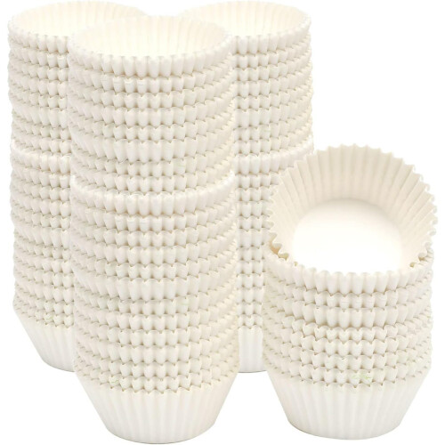 Gcardist 500-Count White Cupcake Liners Muffin
