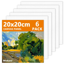 Mokani Canvas for Painting - 6 Packs Blank Canvas Panels Board