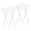 HOOBRO Side Table 2 Set, Folding Tables, TV Tray 1