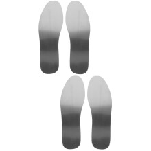 2 Pairs Stainless Steel Insole Mens Shoe Insoles Work for Boot Memory Foam Arch Support Man